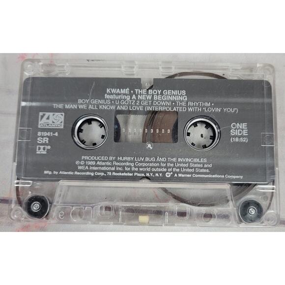 KWAME THE BOY GENIUS Featuring A New Beginning Cassette Tape 1989 Rap Hip Hop - Picture 4 of 5